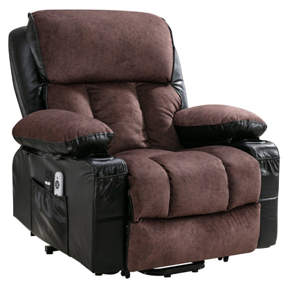 Grand fauteuil inclinable électrique avec chauffage et massage à 8 points