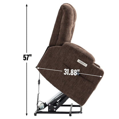 Grand fauteuil inclinable électrique avec massage et chaleur