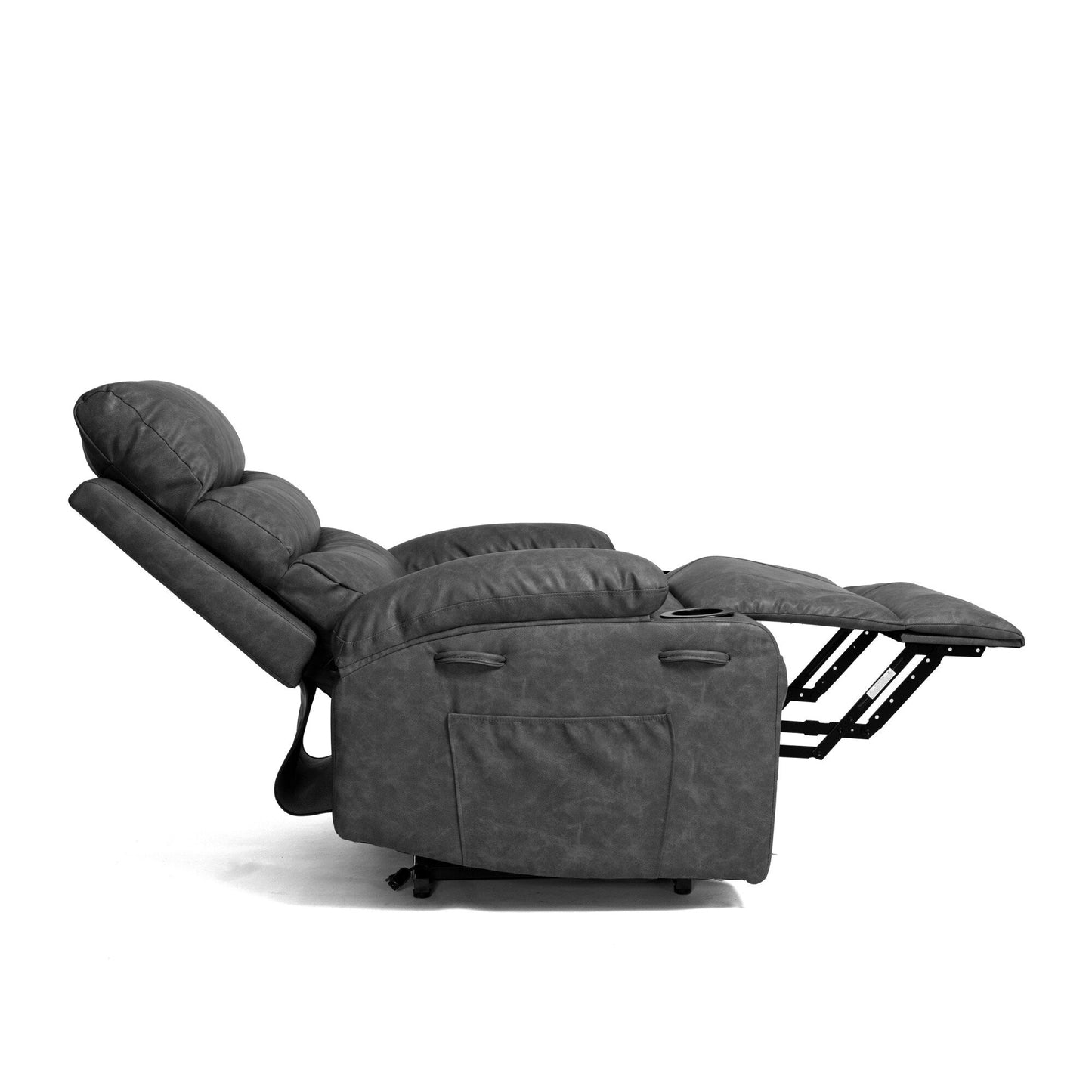 Fauteuil inclinable électrique de grande taille avec massage par vibration à 8 points et chauffage lombaire