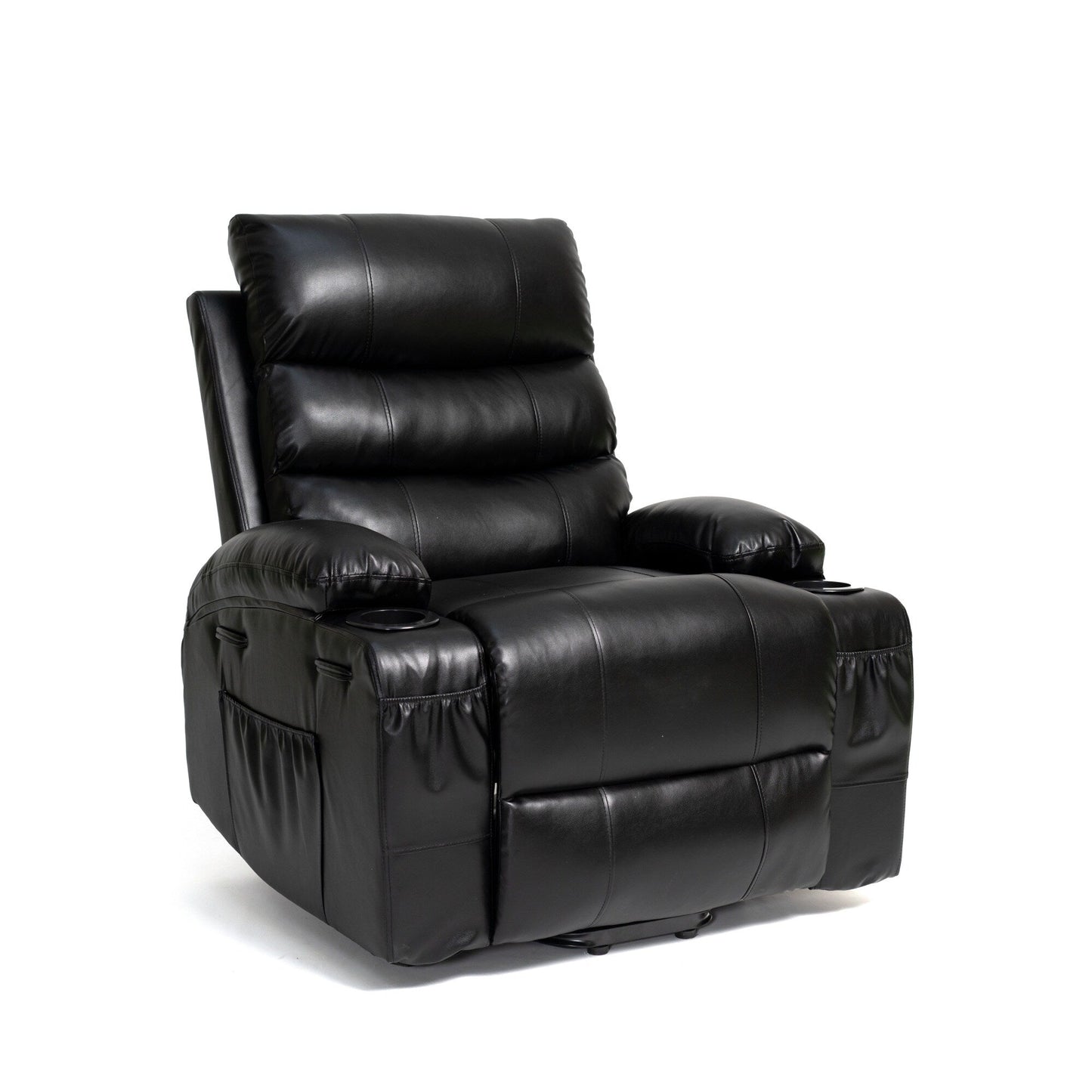 Fauteuil inclinable électrique de grande taille avec massage par vibration à 8 points et chauffage lombaire