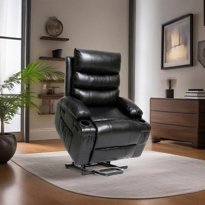 Fauteuil inclinable électrique de grande taille avec massage par vibration à 8 points et chauffage lombaire