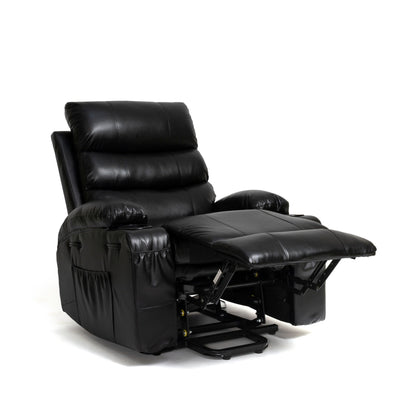 Fauteuil inclinable électrique de grande taille avec massage par vibration à 8 points et chauffage lombaire