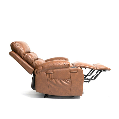 Fauteuil inclinable électrique de grande taille avec massage par vibration à 8 points et chauffage lombaire