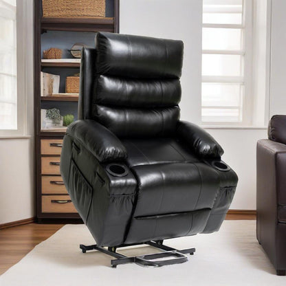 Fauteuil inclinable électrique de grande taille avec massage par vibration à 8 points et chauffage lombaire