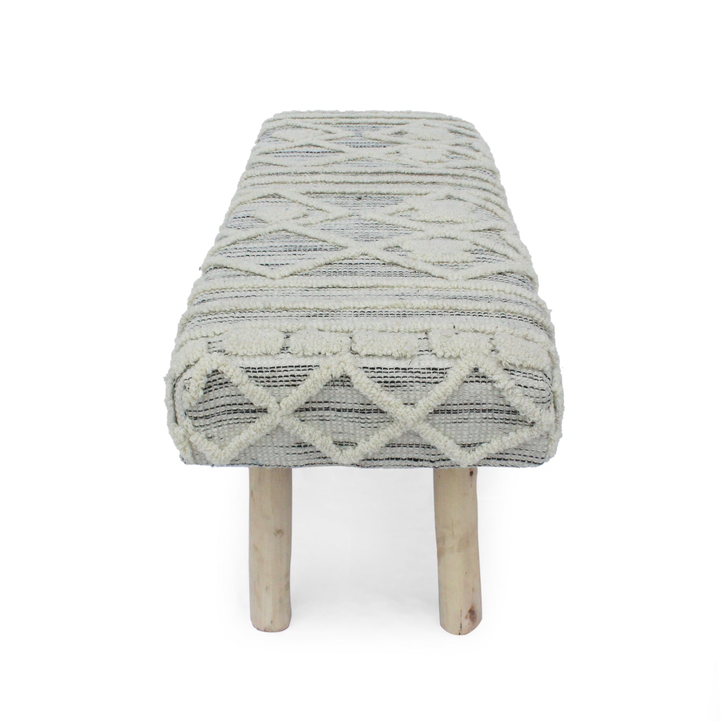 Banc Boho en laine et coton fait main Laveta par Christopher Knight Home