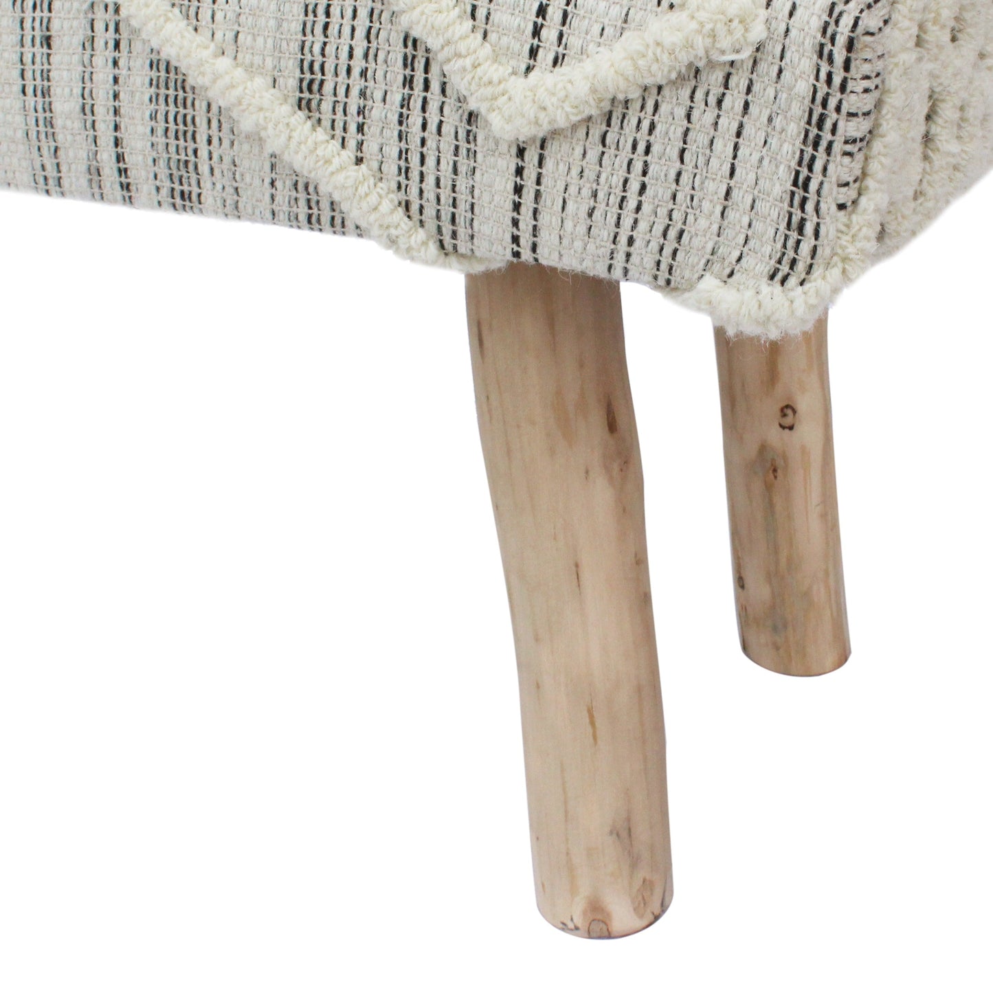 Banc Boho en laine et coton fait main Laveta par Christopher Knight Home