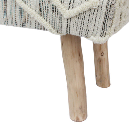 Banc Boho en laine et coton fait main Laveta par Christopher Knight Home