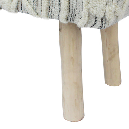 Banc Boho en laine et coton fait main Laveta par Christopher Knight Home