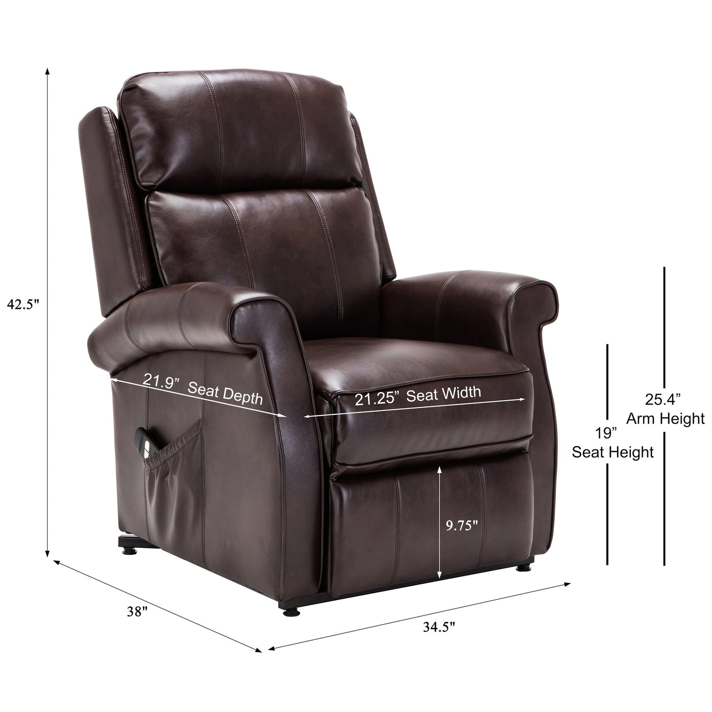 Fauteuil releveur traditionnel Lawrence de Greyson Living