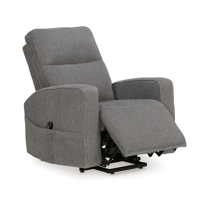Fauteuil inclinable électrique Lawson, polyester gris, rembourrage en mousse souple