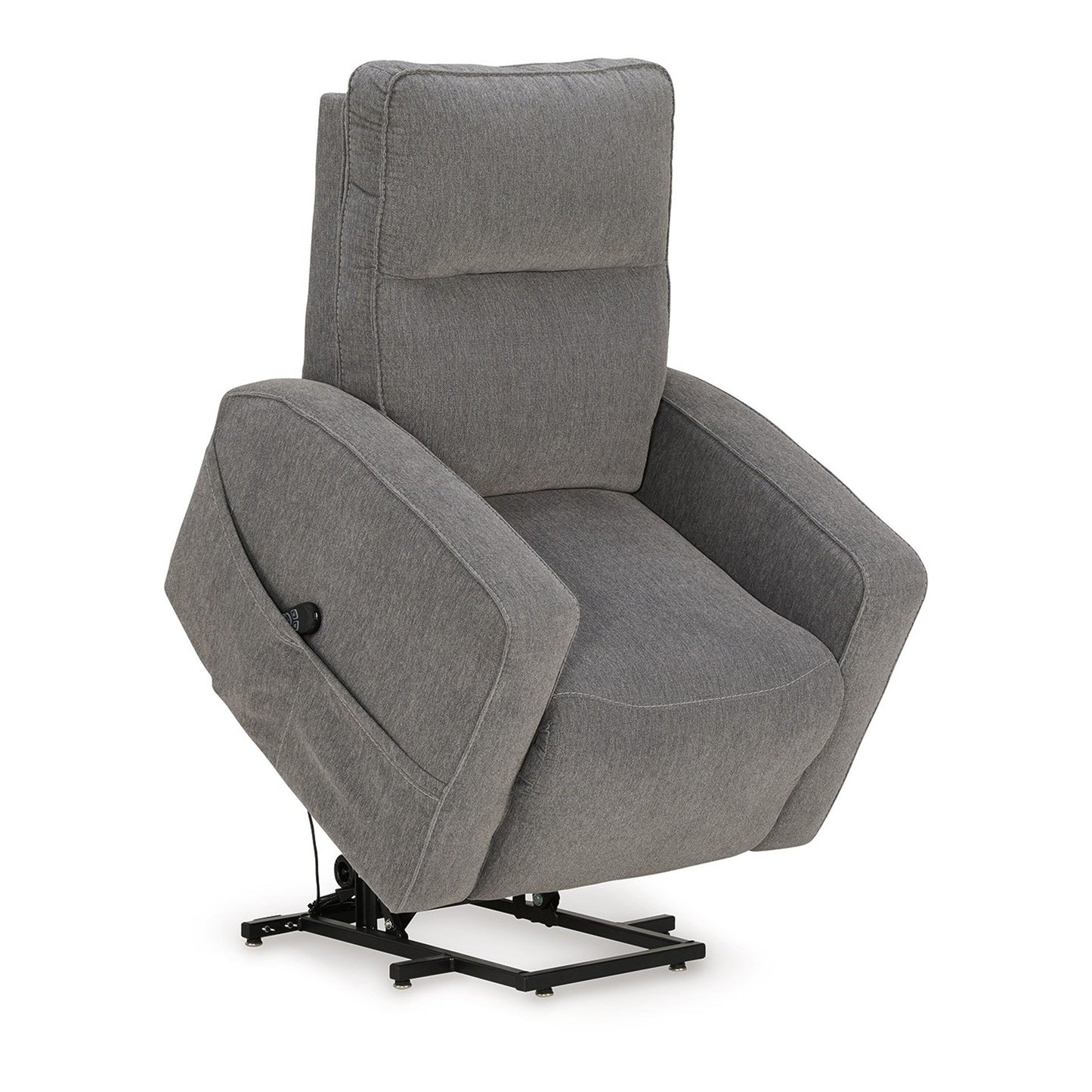 Fauteuil inclinable électrique Lawson, polyester gris, rembourrage en mousse souple