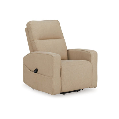 Fauteuil inclinable électrique Lawson, polyester taupe, rembourrage en mousse souple