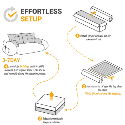 Canapé-lit pliable multifonctionnel de 78 pouces de large