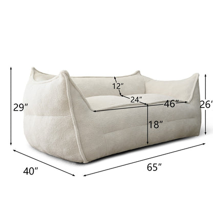 Canapé paresseux canapé salon canapé pouf chaise avec mousse à mémoire de forme