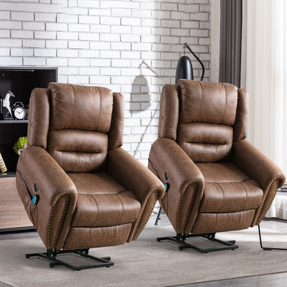 Fauteuil inclinable électrique Rivet respirant avec massage, chauffage et port USB