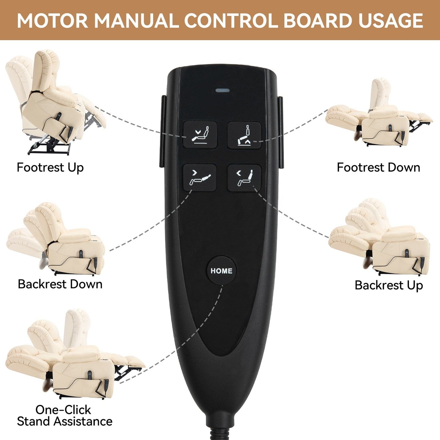 Fauteuil inclinable électrique Leatheraire