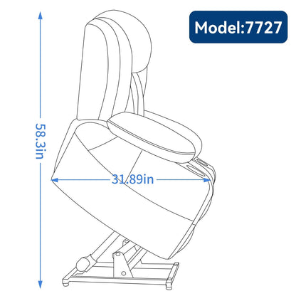 Fauteuil inclinable électrique Leatheraire