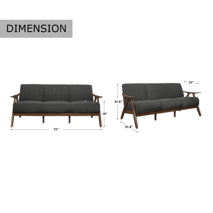 Canapé de salon rétro Levine