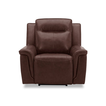 Fauteuil inclinable électrique Liberty Furniture Avery pour salon en cuir cognac