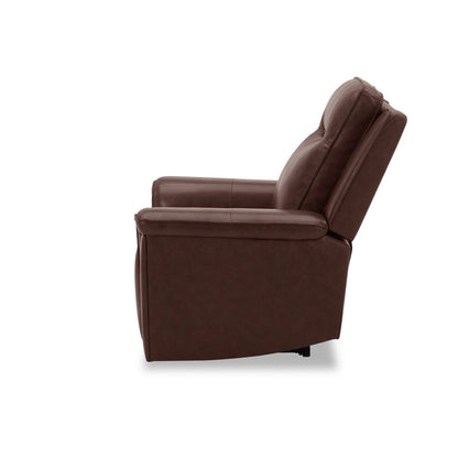 Fauteuil inclinable électrique Liberty Furniture Avery pour salon en cuir cognac