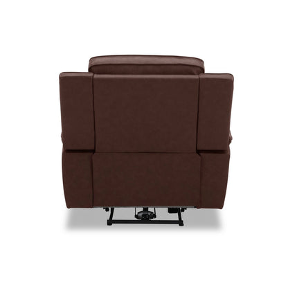 Fauteuil inclinable électrique Liberty Furniture Avery pour salon en cuir cognac