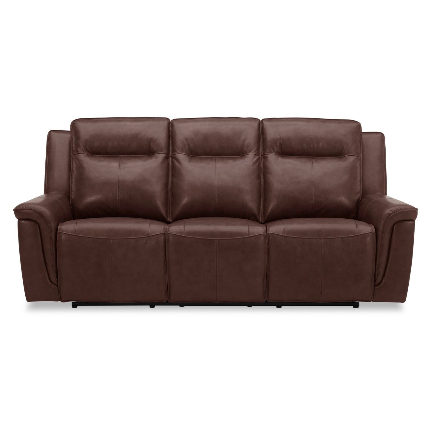 Canapé inclinable électrique Liberty Furniture Avery en cuir cognac - Largeur 88'' x Profondeur 39'' x Hauteur 41''