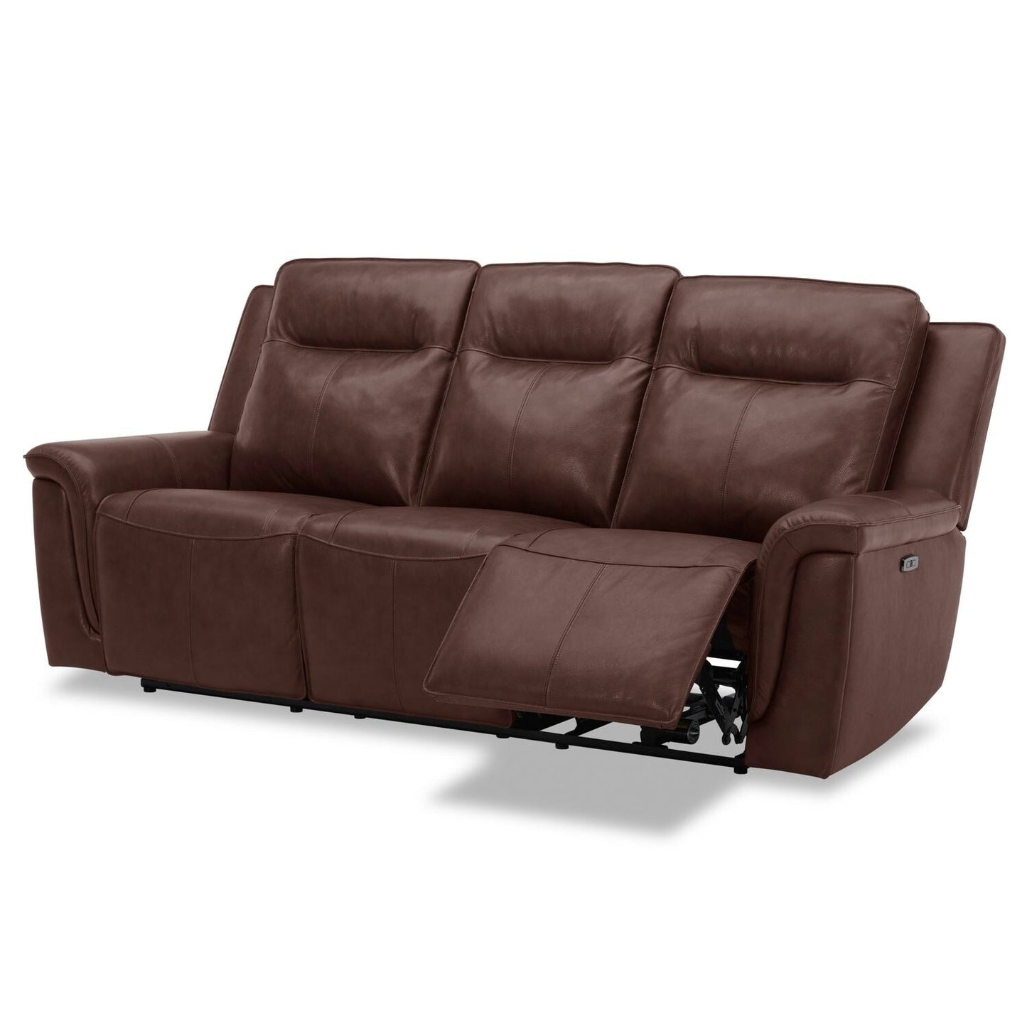 Canapé inclinable électrique Liberty Furniture Avery en cuir cognac - Largeur 88'' x Profondeur 39'' x Hauteur 41''