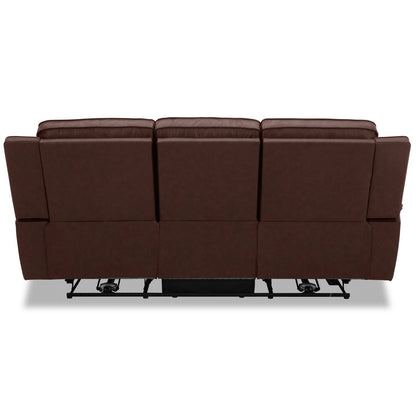 Canapé inclinable électrique Liberty Furniture Avery en cuir cognac - Largeur 88'' x Profondeur 39'' x Hauteur 41''