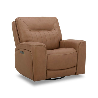 Fauteuil inclinable électrique en cuir Bennett de Liberty Furniture avec port de charge