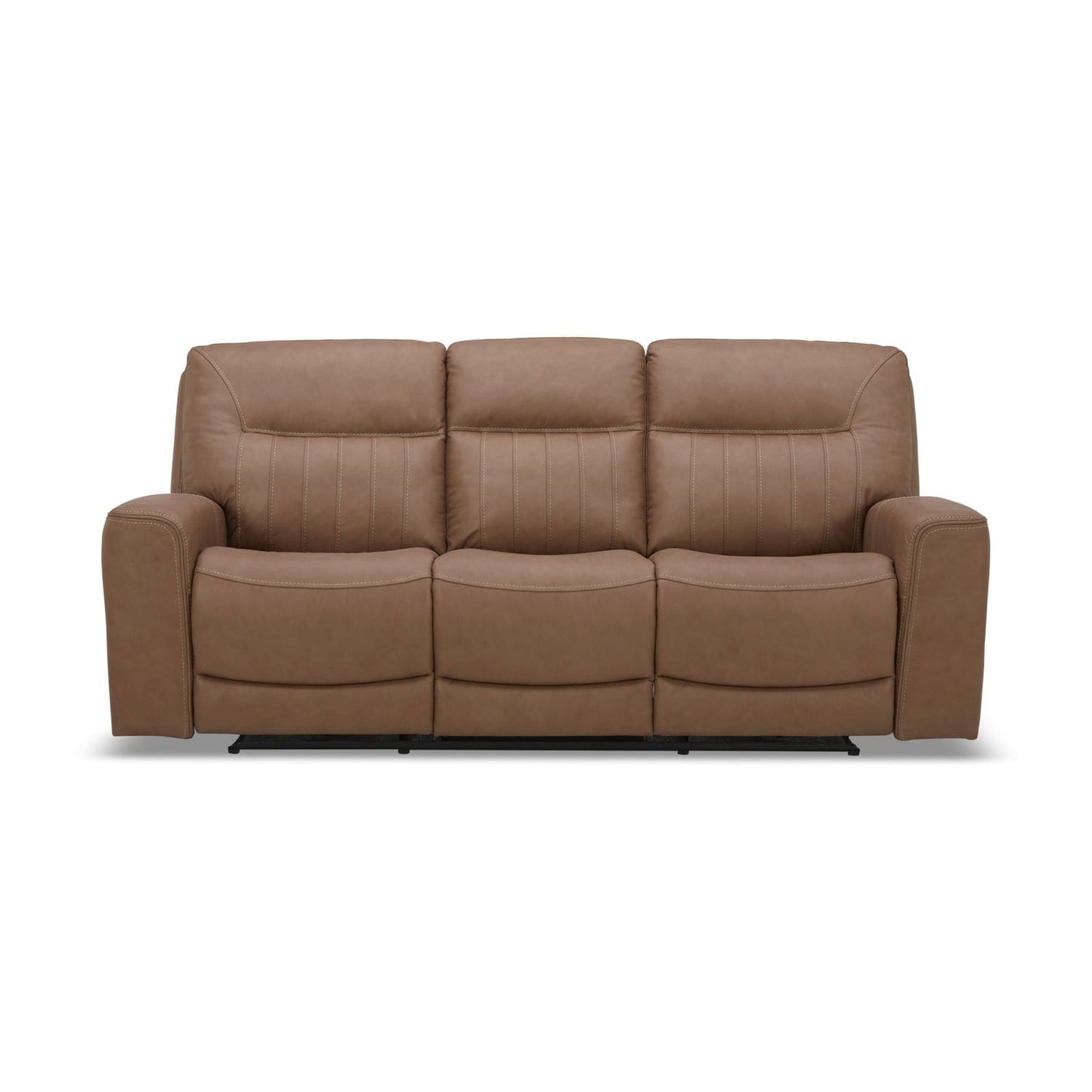 Canapé inclinable électrique Liberty Furniture Bennett en cuir marron butternut - Largeur 89 x Profondeur 39 x Hauteur 41