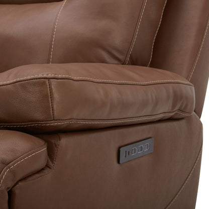 Fauteuil inclinable électrique en cuir Cameron de Liberty Furniture avec port de charge