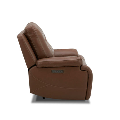 Fauteuil inclinable électrique en cuir Cameron de Liberty Furniture avec port de charge