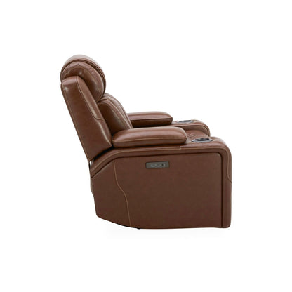 Fauteuil inclinable électrique Liberty Furniture Caswell en cuir marron