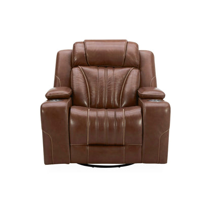 Fauteuil inclinable électrique Liberty Furniture Caswell en cuir marron