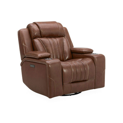Fauteuil inclinable électrique Liberty Furniture Caswell en cuir marron