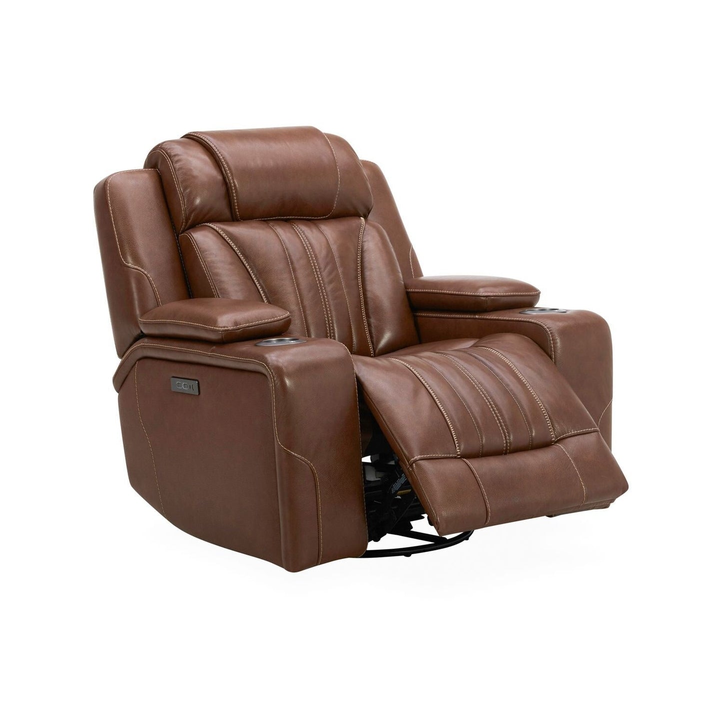 Fauteuil inclinable électrique Liberty Furniture Caswell en cuir marron