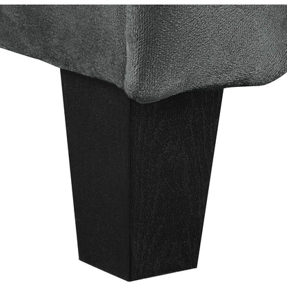 Canapé Harrington Lifestyle Solutions - Causeuse rembourrée bicolore gris et gris foncé moderne pour salon