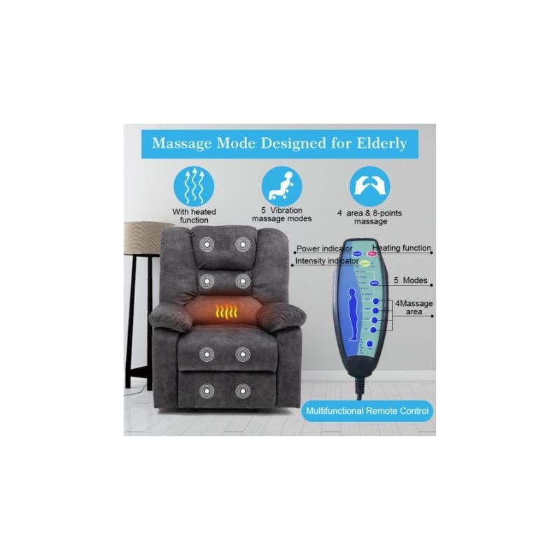 Fauteuil releveur relax noir