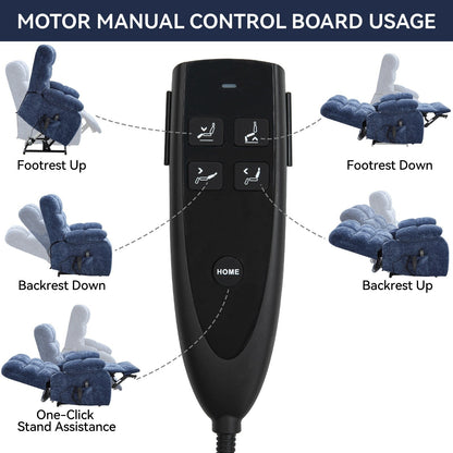 Fauteuil releveur inclinable avec massage thermique