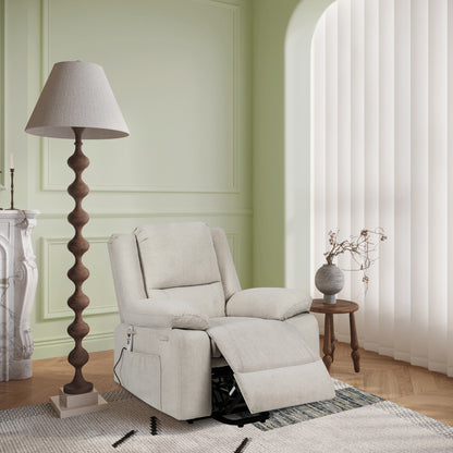 Fauteuil releveur inclinable avec massage/chaleur, gravité zéro et télécommande (136 kg)