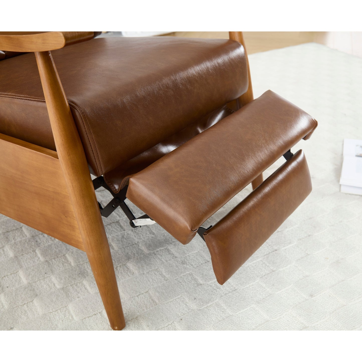 Chaise longue réglable marron clair 26,38