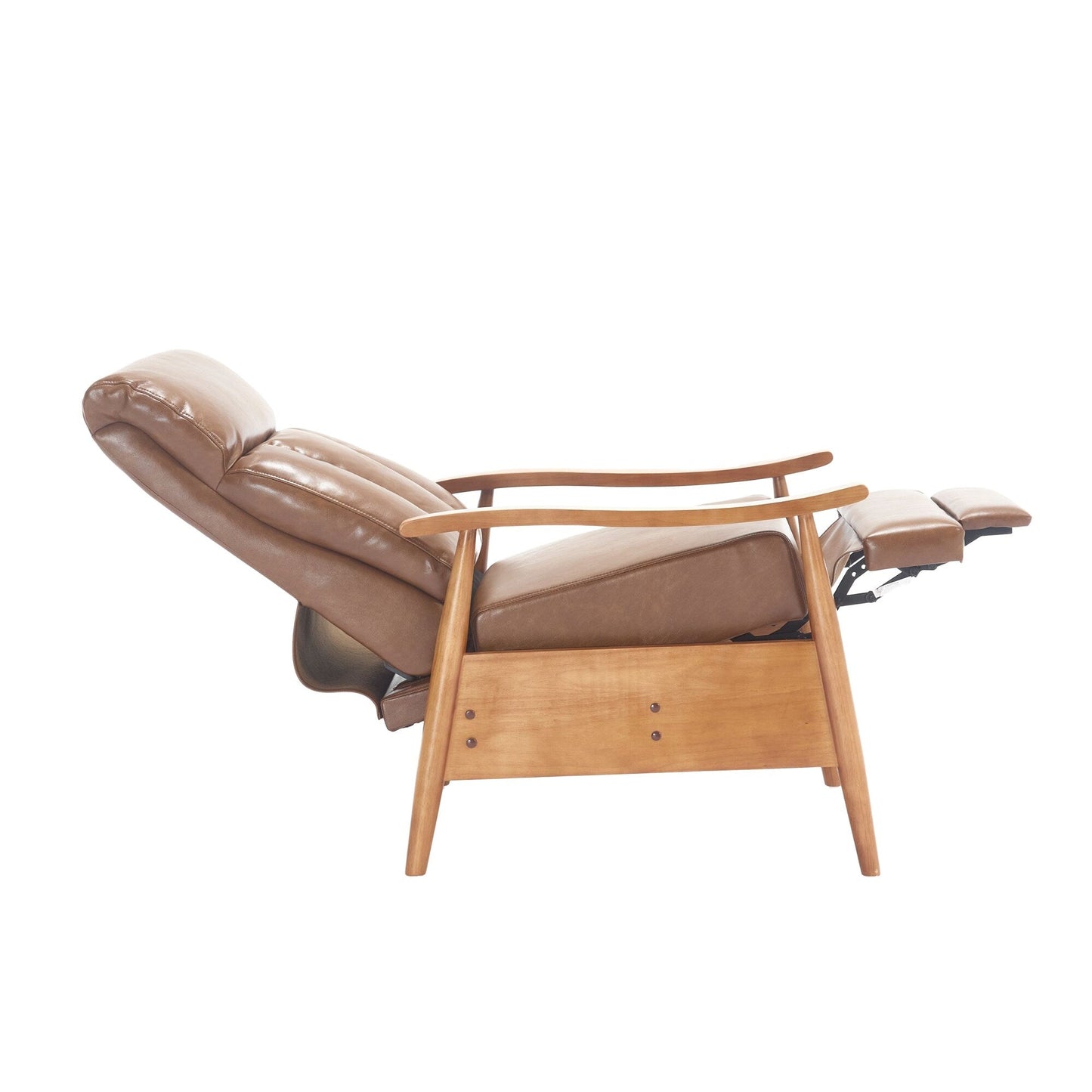 Chaise longue réglable marron clair 26,38