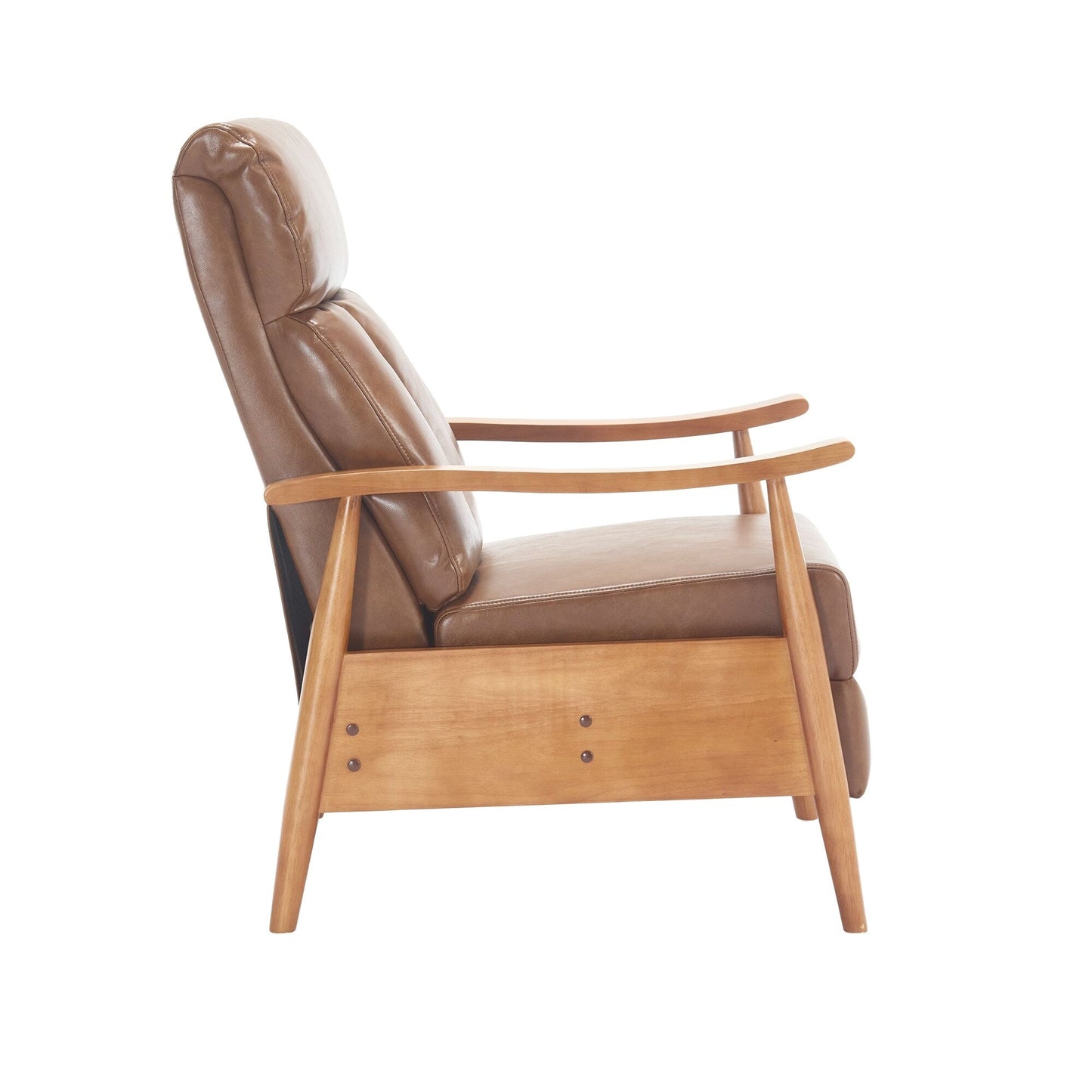 Chaise longue réglable marron clair 26,38