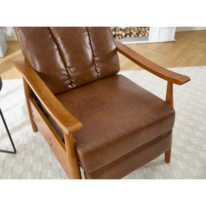 Chaise longue réglable marron clair 26,38