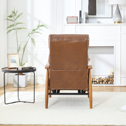 Chaise longue réglable marron clair 26,38