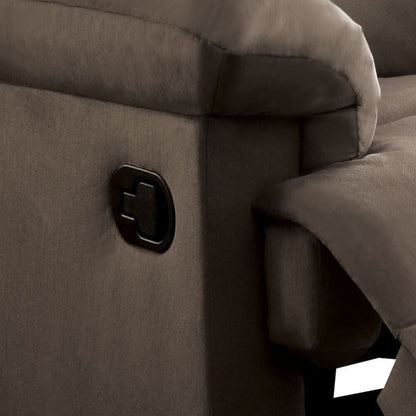 Fauteuil inclinable en tissu tissé marron clair