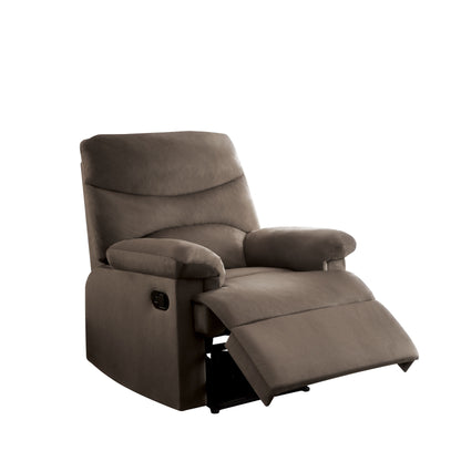 Fauteuil inclinable en tissu tissé marron clair