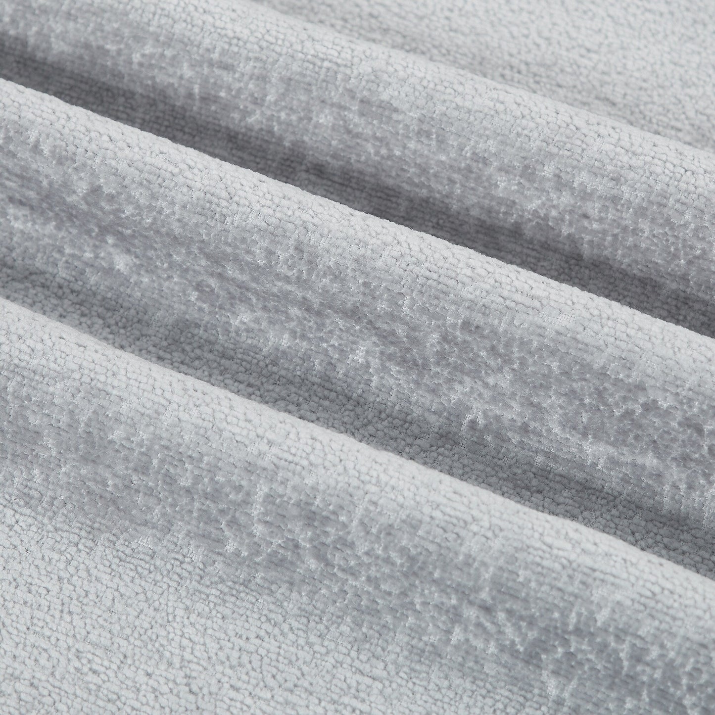 Canapé 3 places gris clair 78,7 en chenille avec pieds en plastique et 2 coussins pour le salon