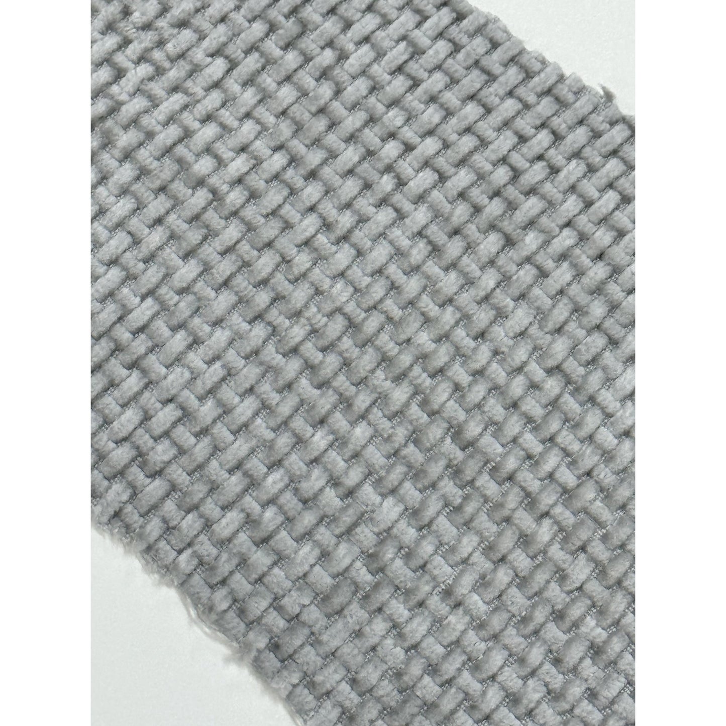 Ensemble de canapés modulaires 6 pièces en chenille gris clair