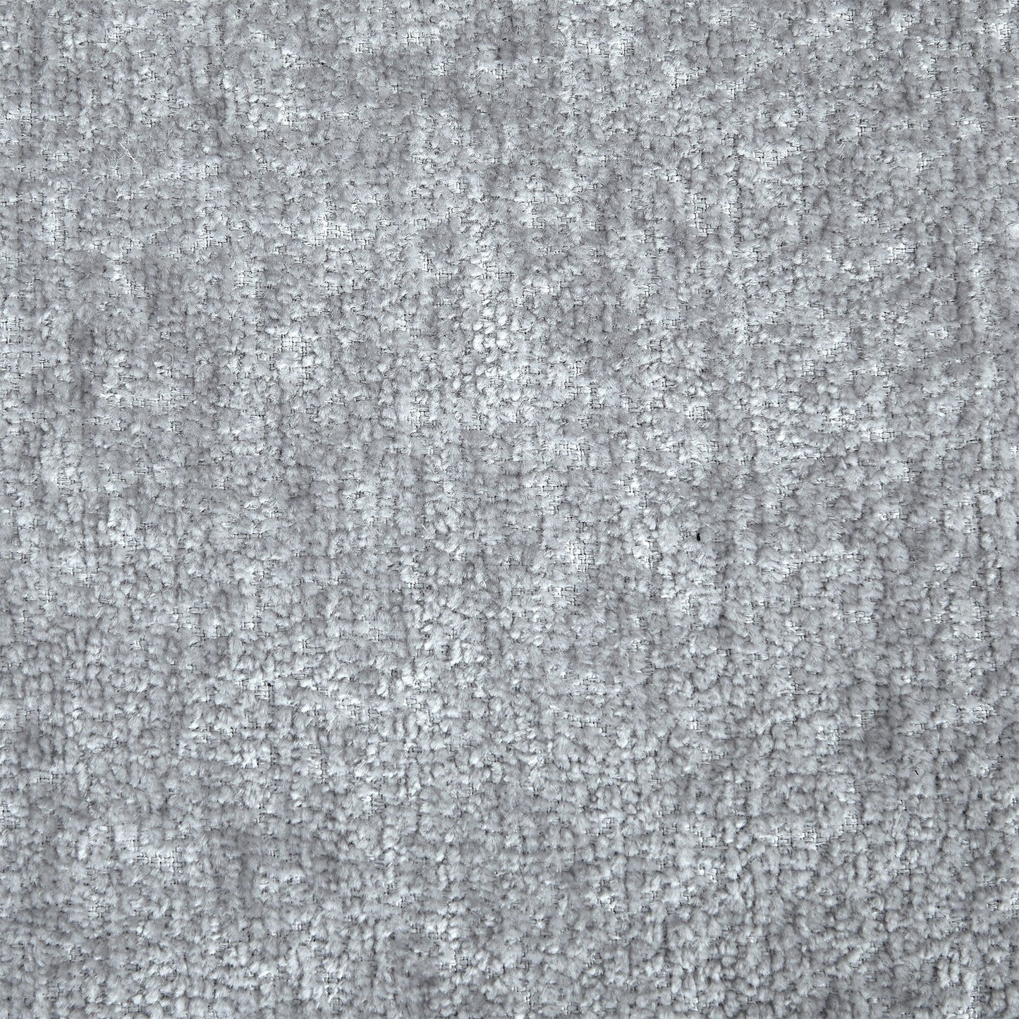 Canapé 3 places rembourré en chenille gris clair avec pieds en plastique